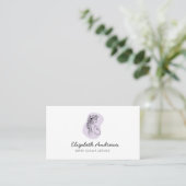 Femme enceinte - carte de visite simple-moderne (Debout devant)