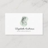 Femme enceinte - carte de visite simple-moderne (Devant)