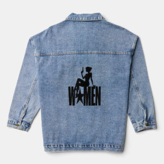 Femme espionne farouche silhouette action typograp