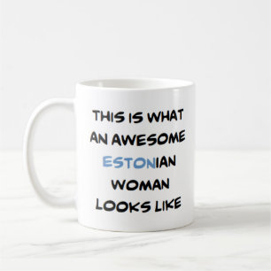 femme estonienne, énorme Mug