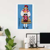Femme estonienne - Impression sur boîte d'allumett (Bureau à domicile)