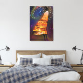 Femme et oiseaux Art Coucher de soleil Impression (Insitu(Chambre))