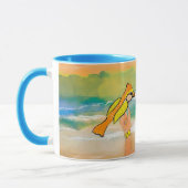 Femme et Oiseaux Trending Nature Café Mug (Gauche)