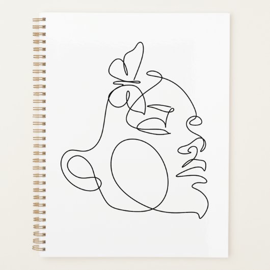 Femme Face Line Art (Devant)