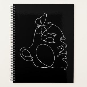Femme Face Line Art