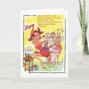 Femme faisant la carte de fantaisie de danse
