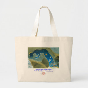 Femme faite du cosmos/du sac