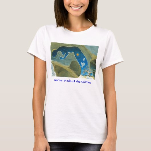 Femme faite du cosmos/du T-shirt (Devant)