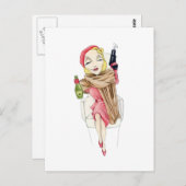 Femme Fatale Briefkaart (Voorkant / Achterkant)