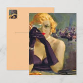 Femme Fatale - Carte postale / Invitations (Devant / Derrière)