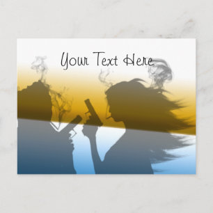 Femme Fatale - Dubbele postkaart