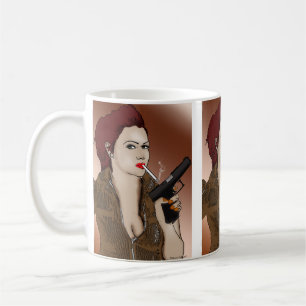 Femme Fatale - het Roken en de Mok van Pistolen