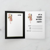 Femme Fatale Meurtre Mystère Carte d'invitation (Intérieur)