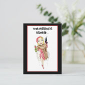 Femme Fatale Meurtre Mystère Invitation Carte Post (Debout devant)