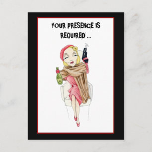 Femme Fatale Murder Mystery Invitation Briefkaart