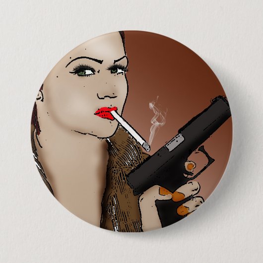Femme Fatale - Roken en Button van Pistolen (Voorkant)