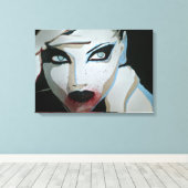 'Femme Fatale' Uitgerekte canvas Print (Insitu (Houten vloer))
