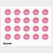Femme Forever Lesbisch Sticker Roze Bloem (Vel)