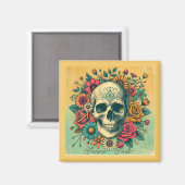 Femme forte schedel magneet (Voorkant / Achterkant)