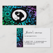 Femme GBP de papillon de carte de rendez-vous de (Devant / Derrière)