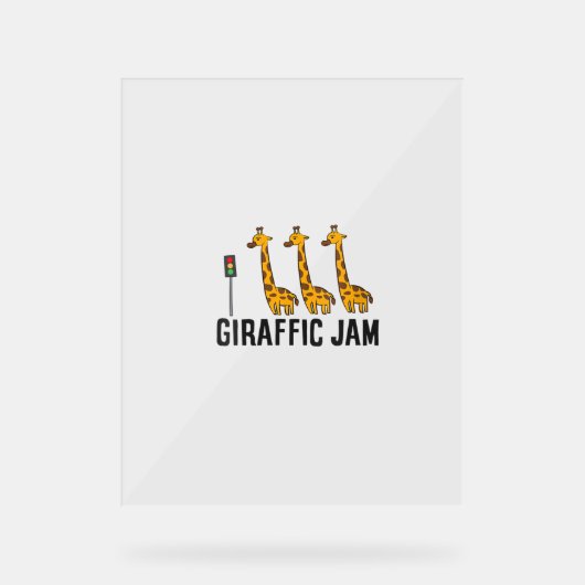 Femme Giraffic Jam Funny Giraffe Giraffe Pun Cute (Recto)