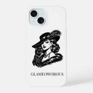 Femme Glamour avec Illustration de Mode Féline