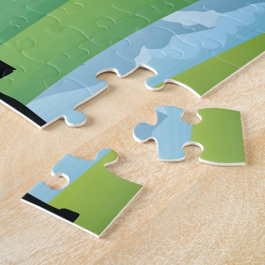 Femme Golfer Design Jigsaw Puzzle (Côté)