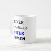 femme grecque tasse à café (Devant gauche)