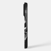 Femme guerrière tatouée, portrait en noir et blanc (Côté gauche)