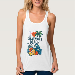 Femme i love Clearwater Beach Débardeur