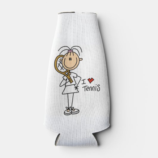 Femme I Love Tennis Glacière bouteille (Devant)