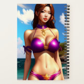 Femme Imaginaire en Carnet bikini violet (Verso)