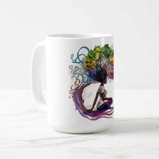 Femme Inspirée, Artisanée Dans La Mug (Devant gauche)