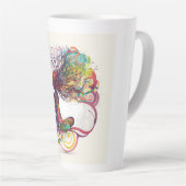 Femme inspirée Open Heart Latte Mug (Angle droit)