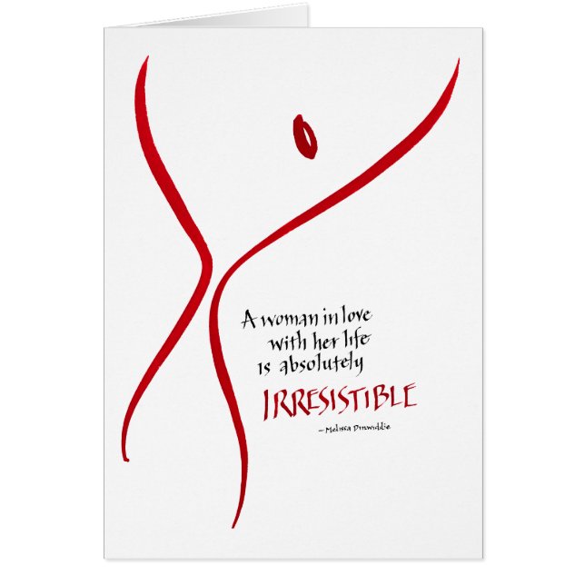 Femme irrésistible - carte (Devant)