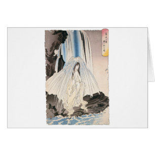 Femme japonaise en cascade, art japonais antique