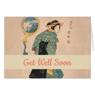 Femme japonaise Kimono : Ukiyo-e Woodblock Imprime