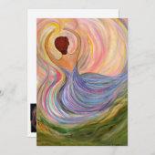 Femme joyeux, carte blanche à plusieurs occasions (Devant / Derrière)