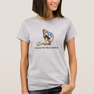 Femme Lecture et Yoga T-shirt drôle