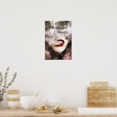 Femme Lèds Clouds Vape Premium Poster (Cuisine)