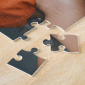Femme magnifique dans Orange Jigsaw Puzzle (Côté)