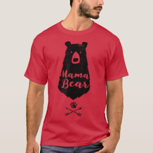Femme Mama Ours Chemise Distressed Tshirt Maman Ca