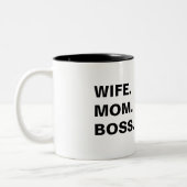 Femme Maman et patron Mug (Gauche)