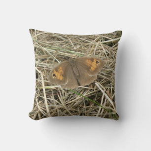 Femme Meadow Brown papillon Coussin