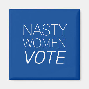 "femme méchante vote" bleu blanc Magnet