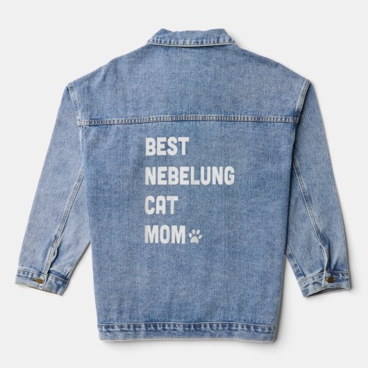 Femme Meilleure Nebelung Chat Maman Chat (Verso)