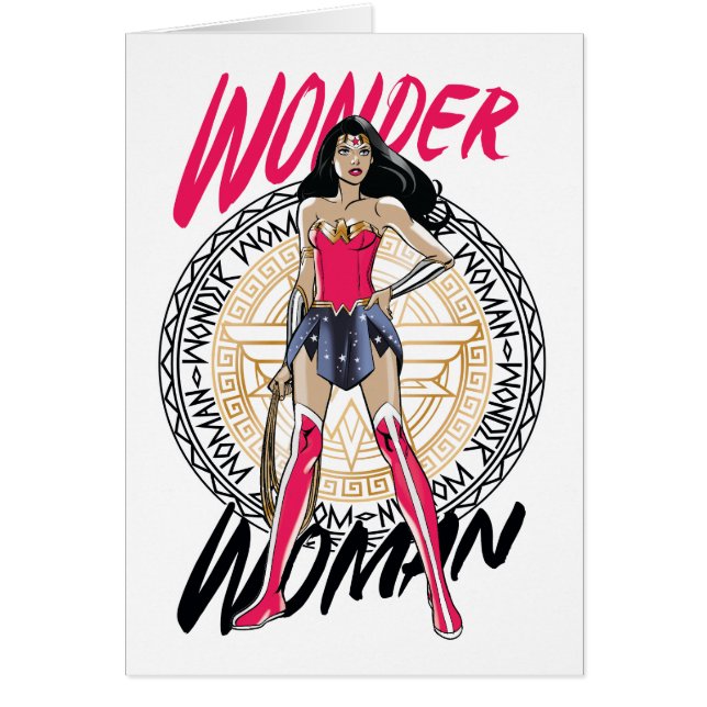 Femme Merveilleuse Avec Emblème Tribal Grec (Devant)