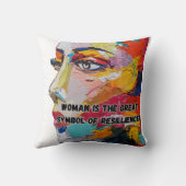 Femme mignonne coussin (Verso)