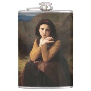 Femme Mignonne van Bouguereau Heupfles