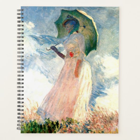 Femme Monet avec un parasol face à gauche (Devant)